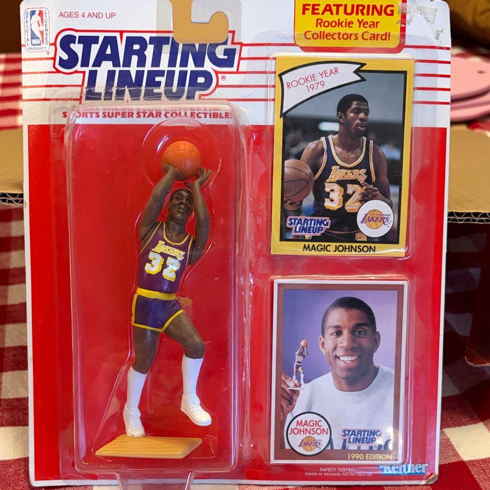Starting Lineup Magic Johnson Figure with Card
